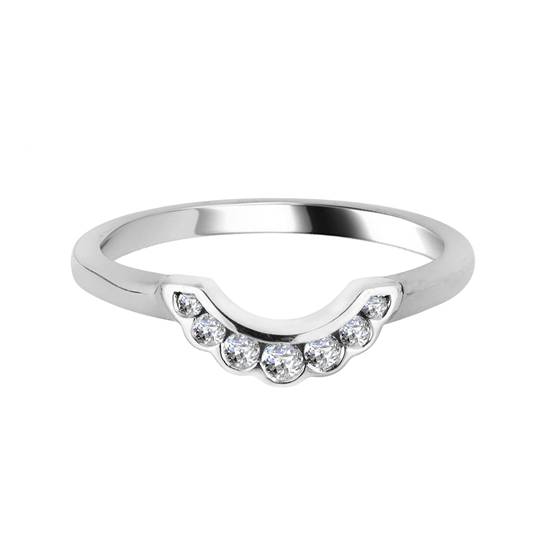 0,15 ct VS/F-G Rundschliff-Diamant-Ehering