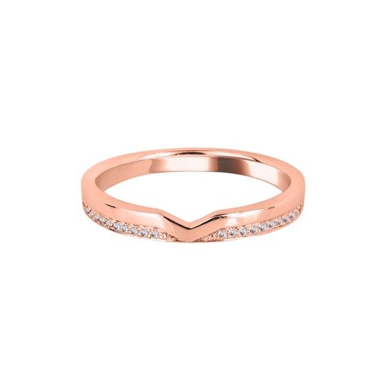 0,10 ct VS/F-G Runder Diamant-Ehering