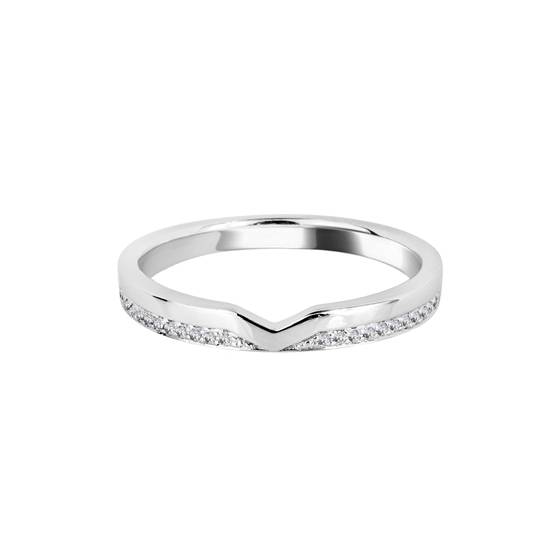0,10 ct VS/F-G Runder Diamant-Ehering