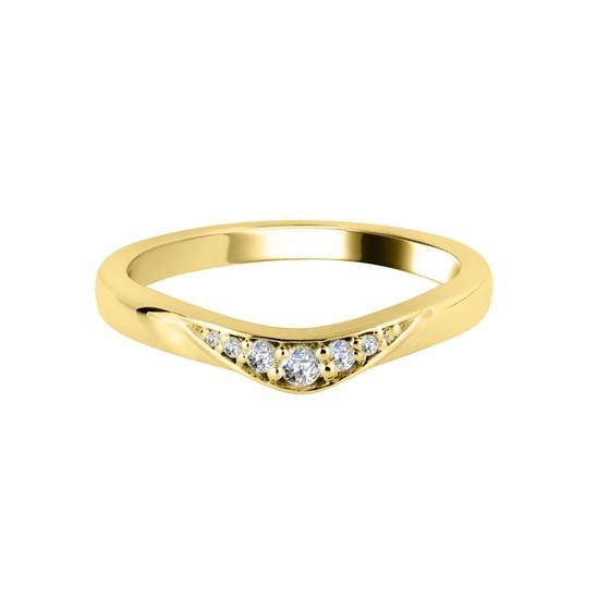 0,10 ct VS/F-G Runder Diamant-Ehering