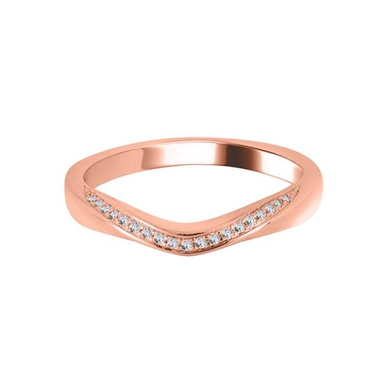 0,15 ct VS/F-G Rundschliff-Diamant-Ehering