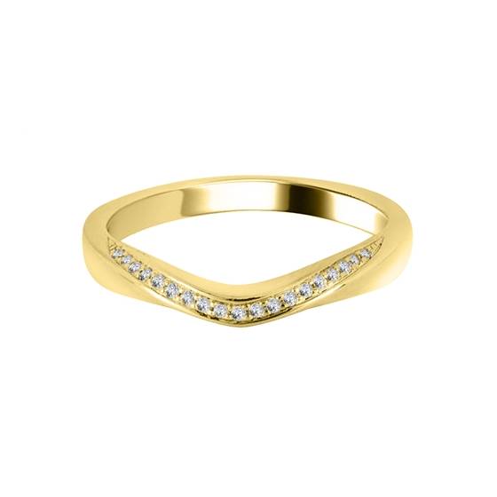 0,15 ct VS/F-G Rundschliff-Diamant-Ehering