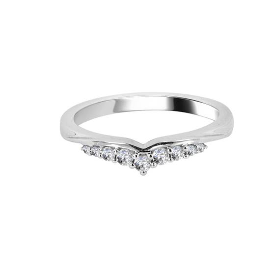 0,15 ct VS/F-G Rundschliff-Diamant-Ehering