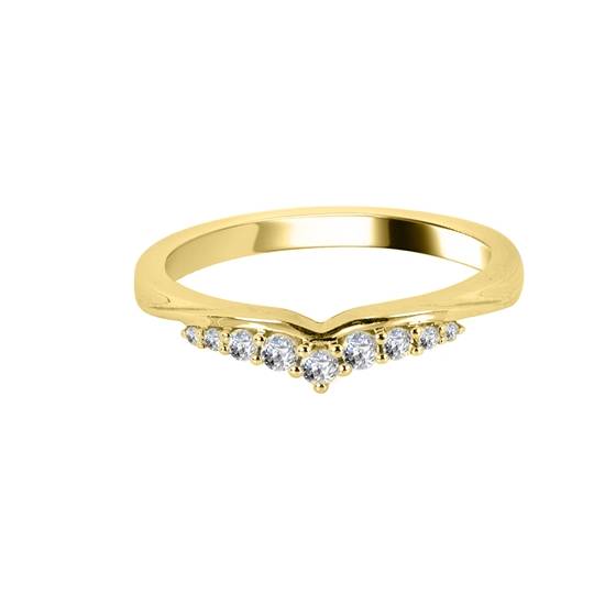 0,15 ct VS/F-G Rundschliff-Diamant-Ehering