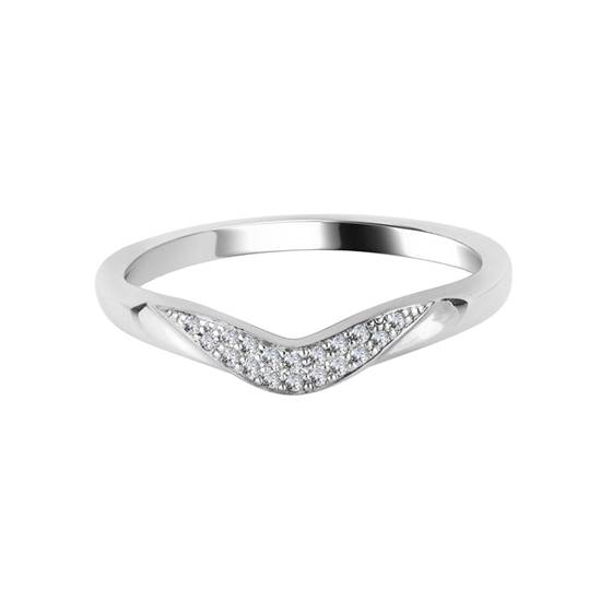 0,10 ct VS/F-G Runder Diamant-Ehering