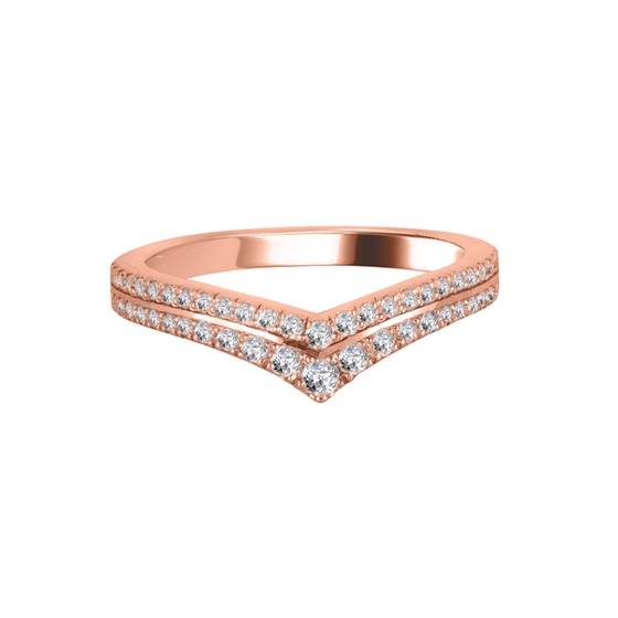 0,35 ct VS/F-G Rundschliff-Diamant-Ehering