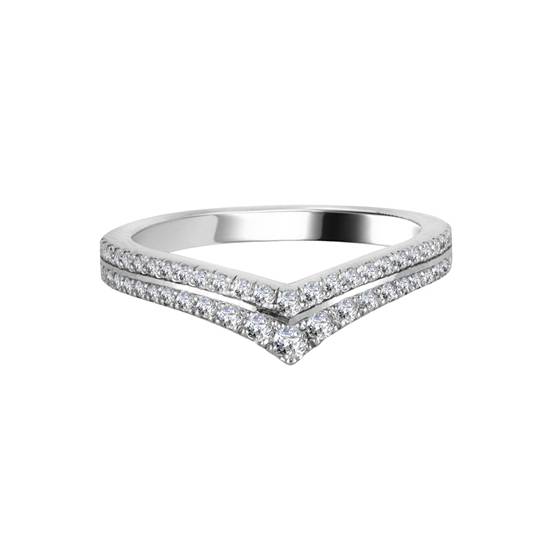0,35 ct VS/F-G Rundschliff-Diamant-Ehering