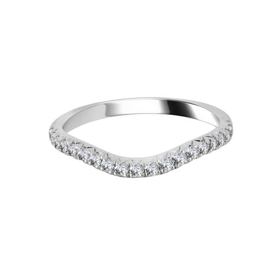 2 mm VS/F-G Runder Diamantförmiger Ehering