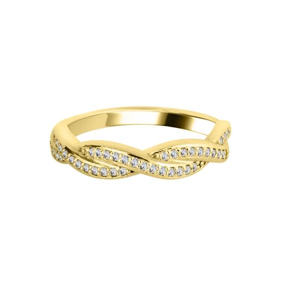 0,25 ct VS/F-G Rundschliff-Diamant-Ehering