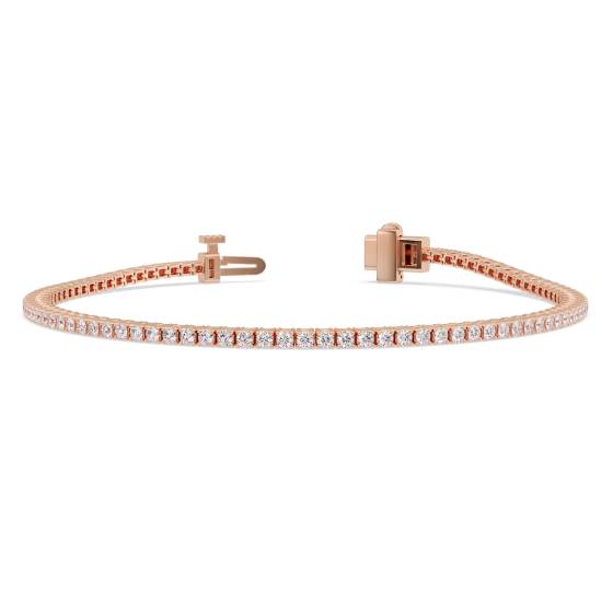 Klassisches einreihiges Diamant-Tennisarmband