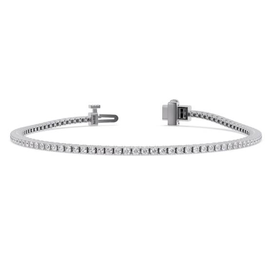 Klassisches einreihiges Diamant-Tennisarmband