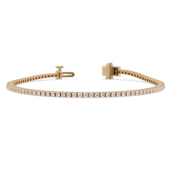 Klassisches einreihiges Diamant-Tennisarmband