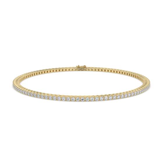 Klassisches einreihiges Diamant-Tennisarmband