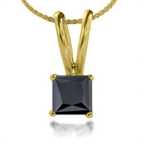 Anhänger mit schwarzem Diamanten