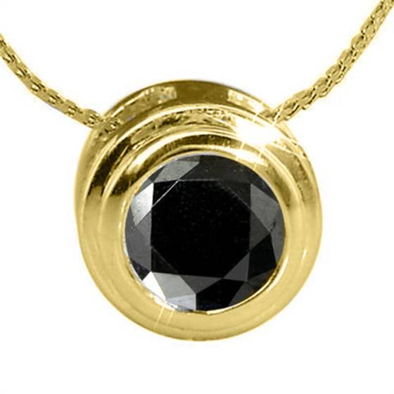 Anhänger mit schwarzem Diamanten