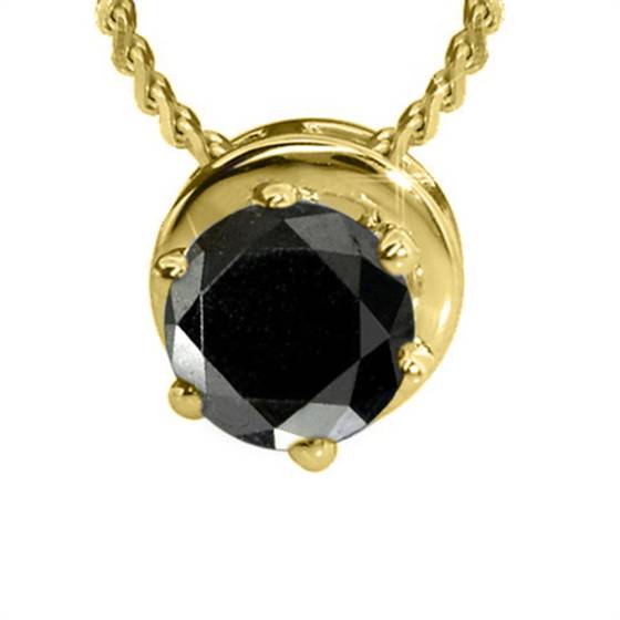 Anhänger mit schwarzem Diamanten