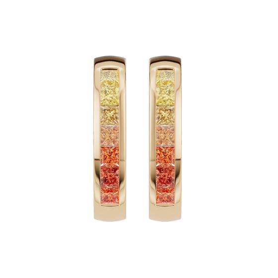 Ombre Saphir Creolen