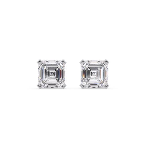 Klassische Asscher-Diamant-Ohrstecker