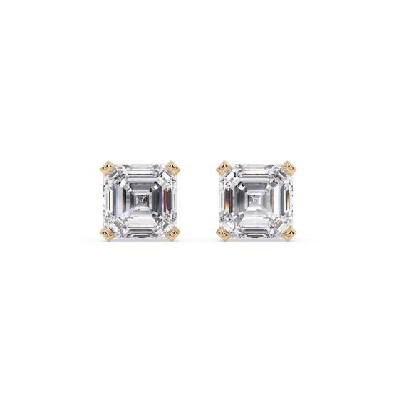 Klassische Asscher-Diamant-Ohrstecker