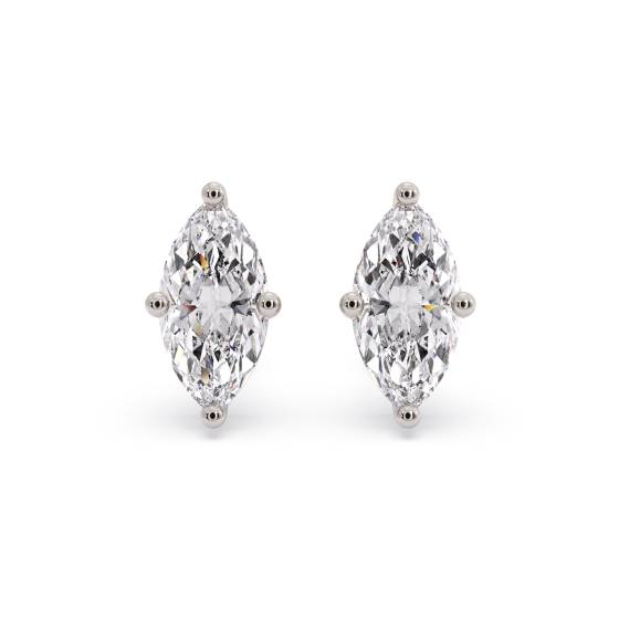 Klassische Marquise-Diamant-Ohrstecker