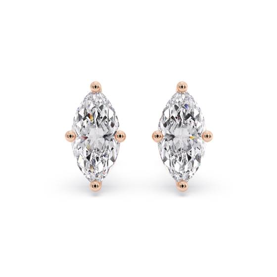 Klassische Marquise-Diamant-Ohrstecker