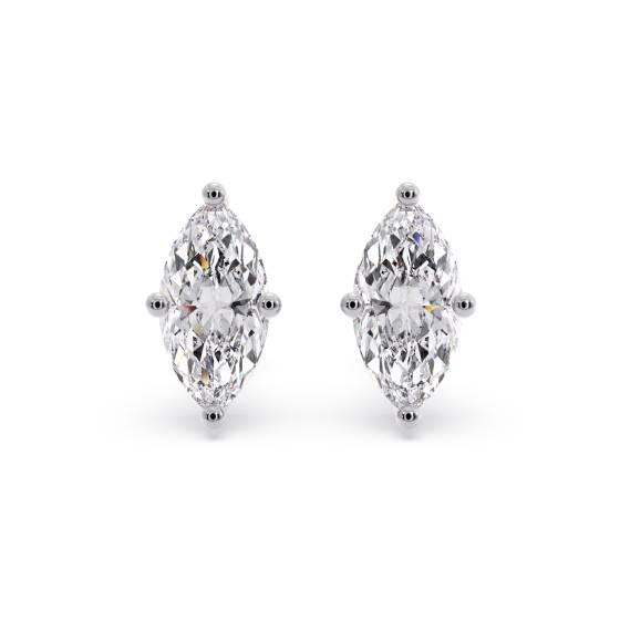 Klassische Marquise-Diamant-Ohrstecker