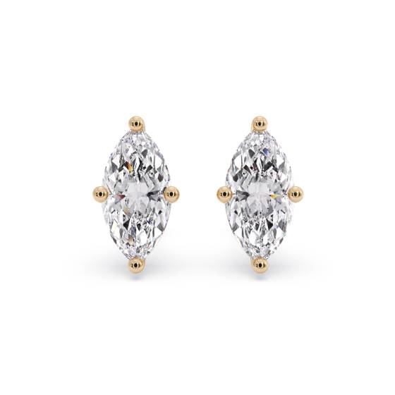 Klassische Marquise-Diamant-Ohrstecker