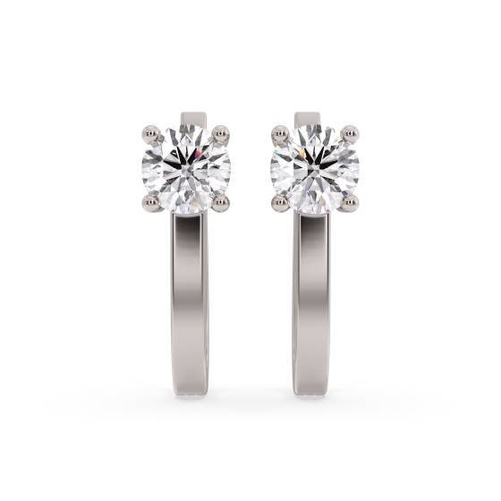 Runde Diamant-Creolen