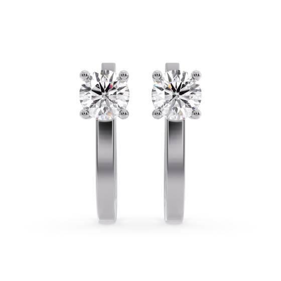 Runde Diamant-Creolen