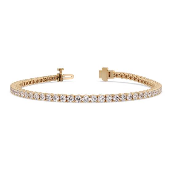 Einzigartiges Tennisarmband mit runden Diamanten