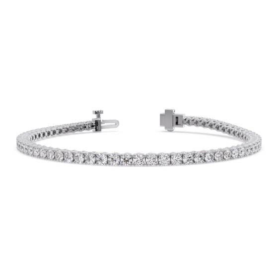 Einzigartiges Tennisarmband mit runden Diamanten