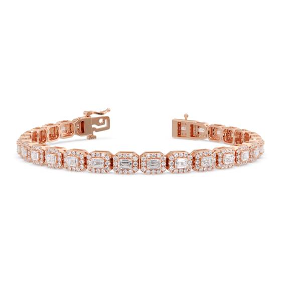 7-Karat-Smaragd-Diamant-Halo-Designerarmband