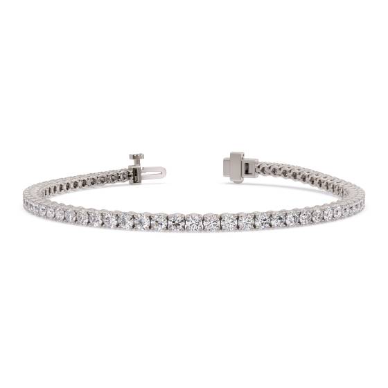 Einzigartiges Tennisarmband mit runden Diamanten