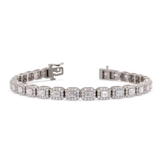 7-Karat-Smaragd-Diamant-Halo-Designerarmband