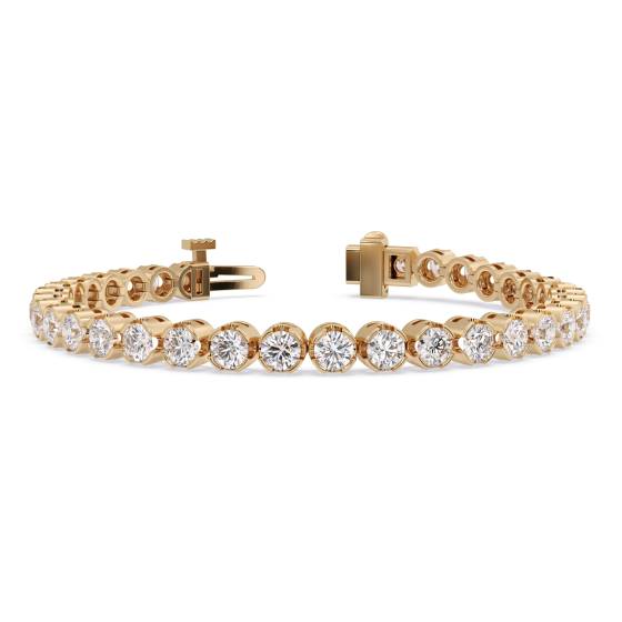 Klassisches einreihiges Diamant-Tennisarmband