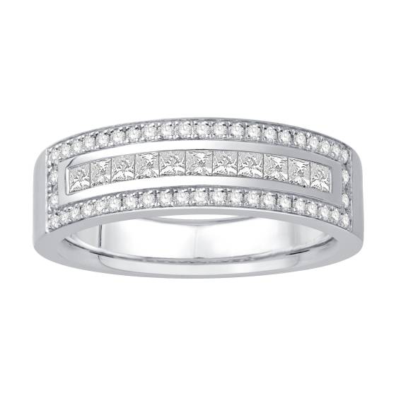 Herren-Ehering mit Diamanten