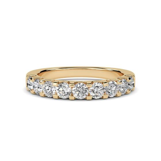 Round Diamond Half Eternity Ring