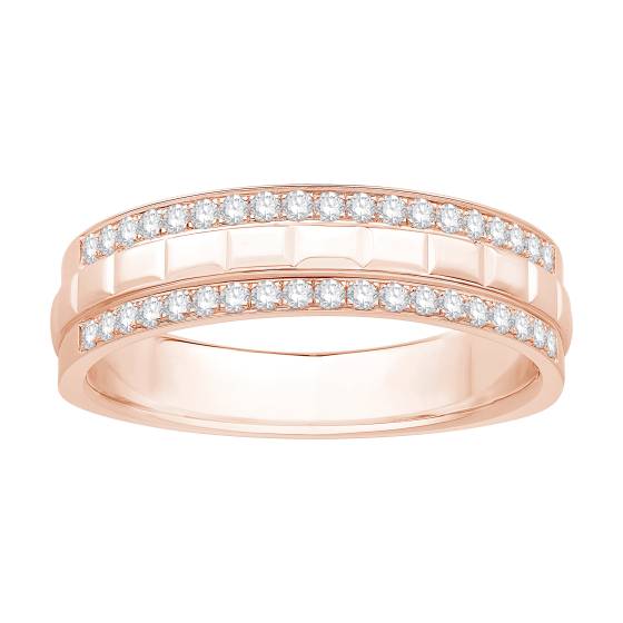 Herren-Ehering mit Diamanten