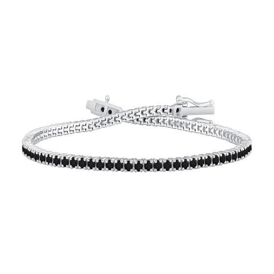 2,00 ct Herren-Armband mit schwarzem Diamanten