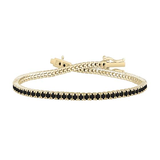 2,00 ct Herren-Armband mit schwarzem Diamanten