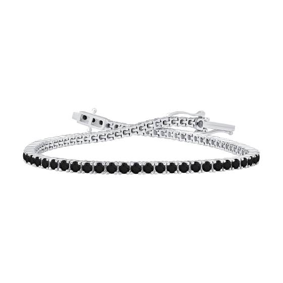 3,00 ct Herren-Armband mit schwarzem Diamanten