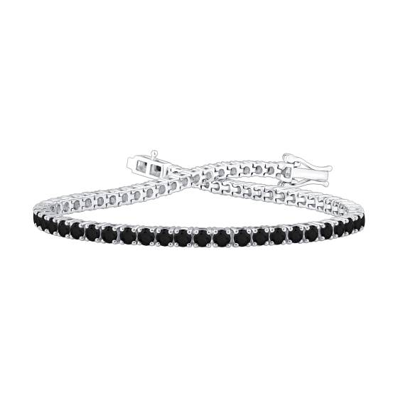 4,00 ct Herren-Armband mit schwarzem Diamanten