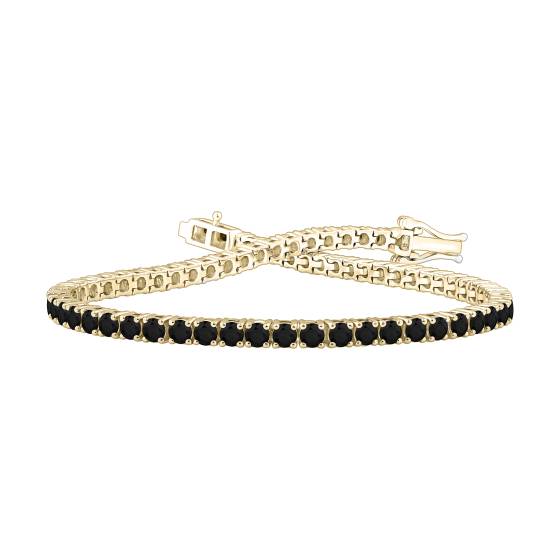 4,00 ct Herren-Armband mit schwarzem Diamanten