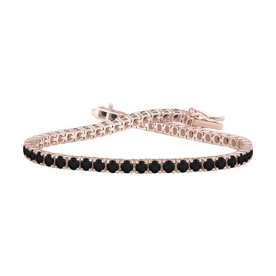 5,00 ct Herren-Armband mit schwarzem Diamanten