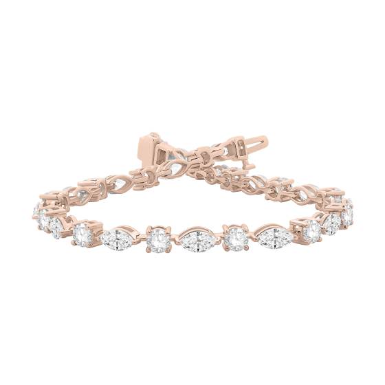 Armband mit Marquise- und Runddiamanten
