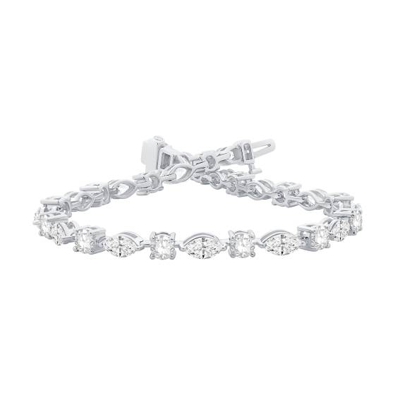 Armband mit Marquise- und Runddiamanten