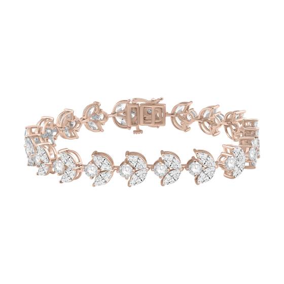 Armband mit Marquise- und Runddiamanten