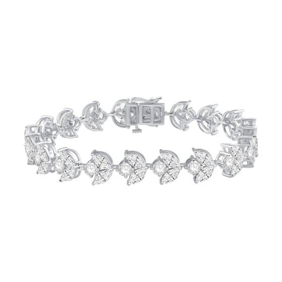 Armband mit Marquise- und Runddiamanten