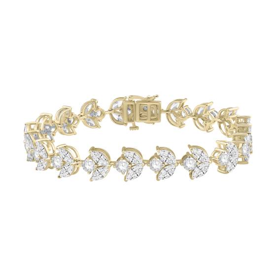 Armband mit Marquise- und Runddiamanten