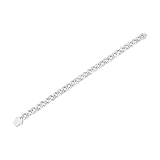 Herren-Diamantarmband im kubanischen Stil